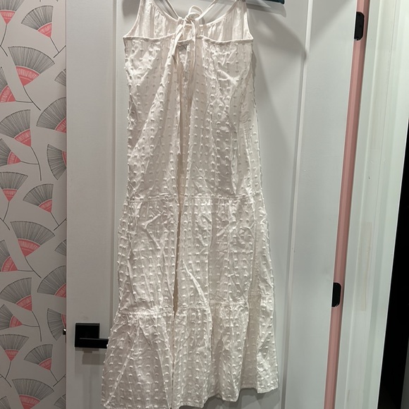 Swiss Dot Cover-Up Tiered Maxi Dress - Picture 4 of 7